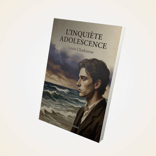 Livre L'inquiète adolescence - Louis Chadourne - Couverture 3D