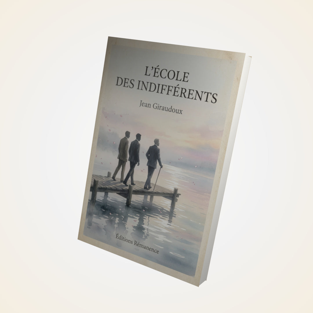 Livre L'École des indifférents - Jean Giraudoux - Couverture 3D