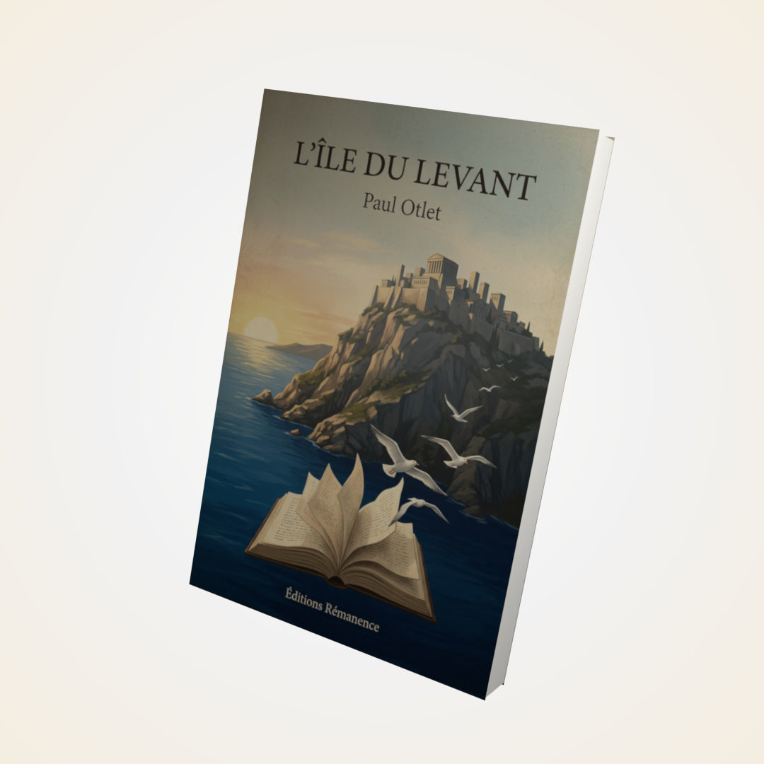 Livre L'Île du Levant - Paul Otlet - Couverture 3D