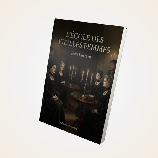 Livre L'école des vieilles femmes - Jean Lorrain - Couverture 3D