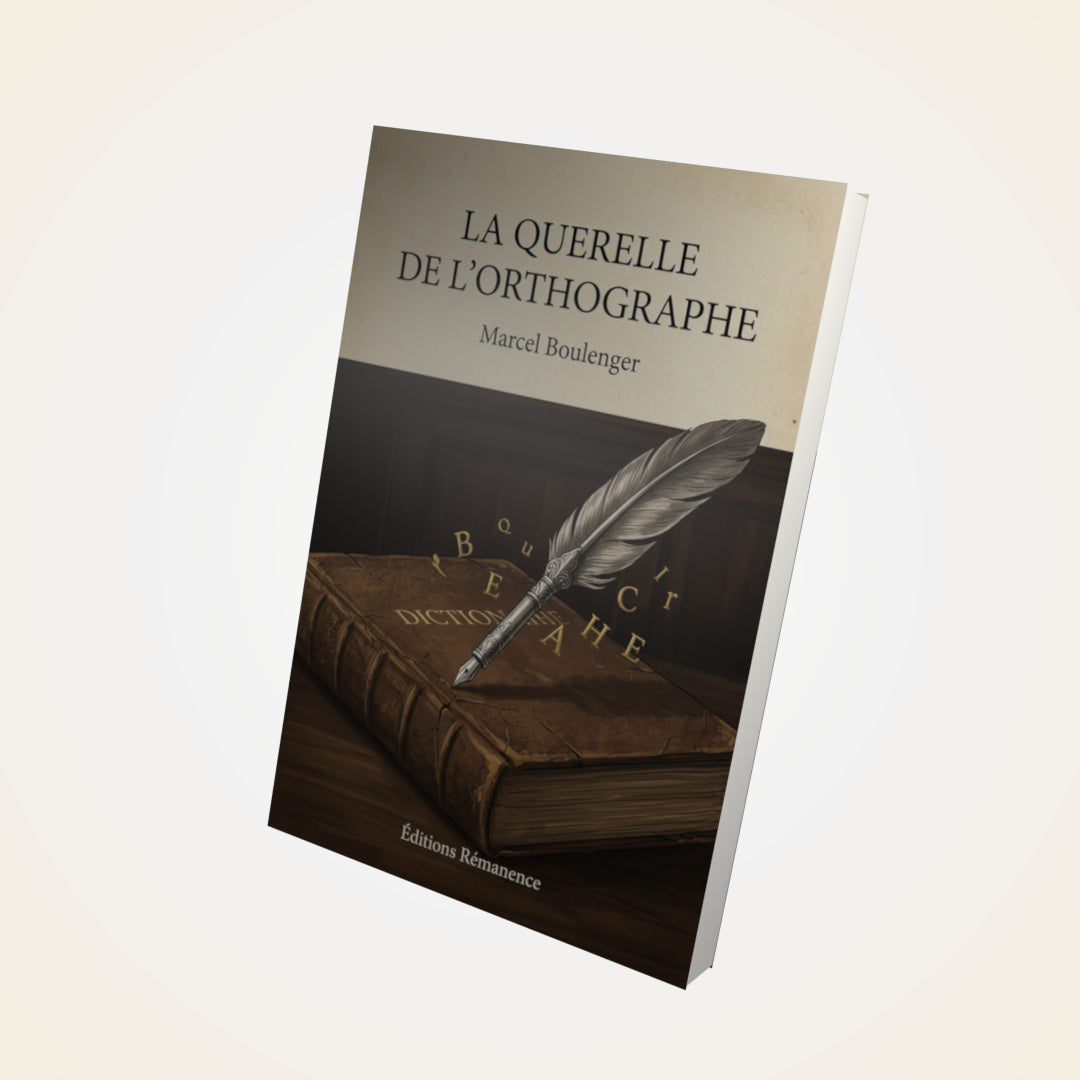 Livre La Querelle de l'Orthographe - Marcel Boulenger - Couverture 3D