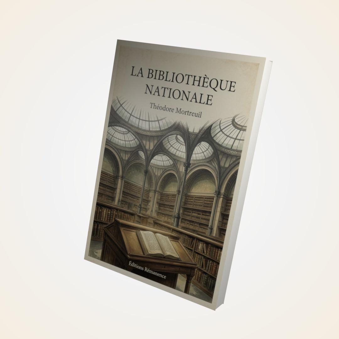Livre La bibliothèque nationale - Théodore Mortreuil - Couverture 3D