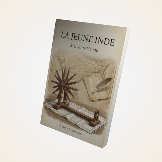 Livre La jeune Inde - Mahatma Gandhi - Couverture 3D