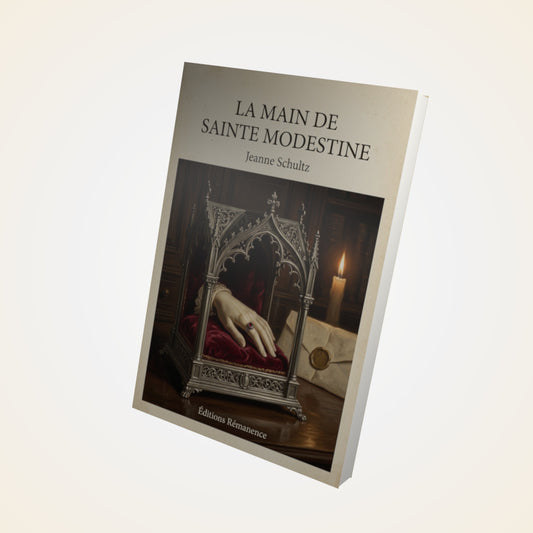 Livre La main de Sainte Modestine - Jeanne Schultz - Couverture 3D