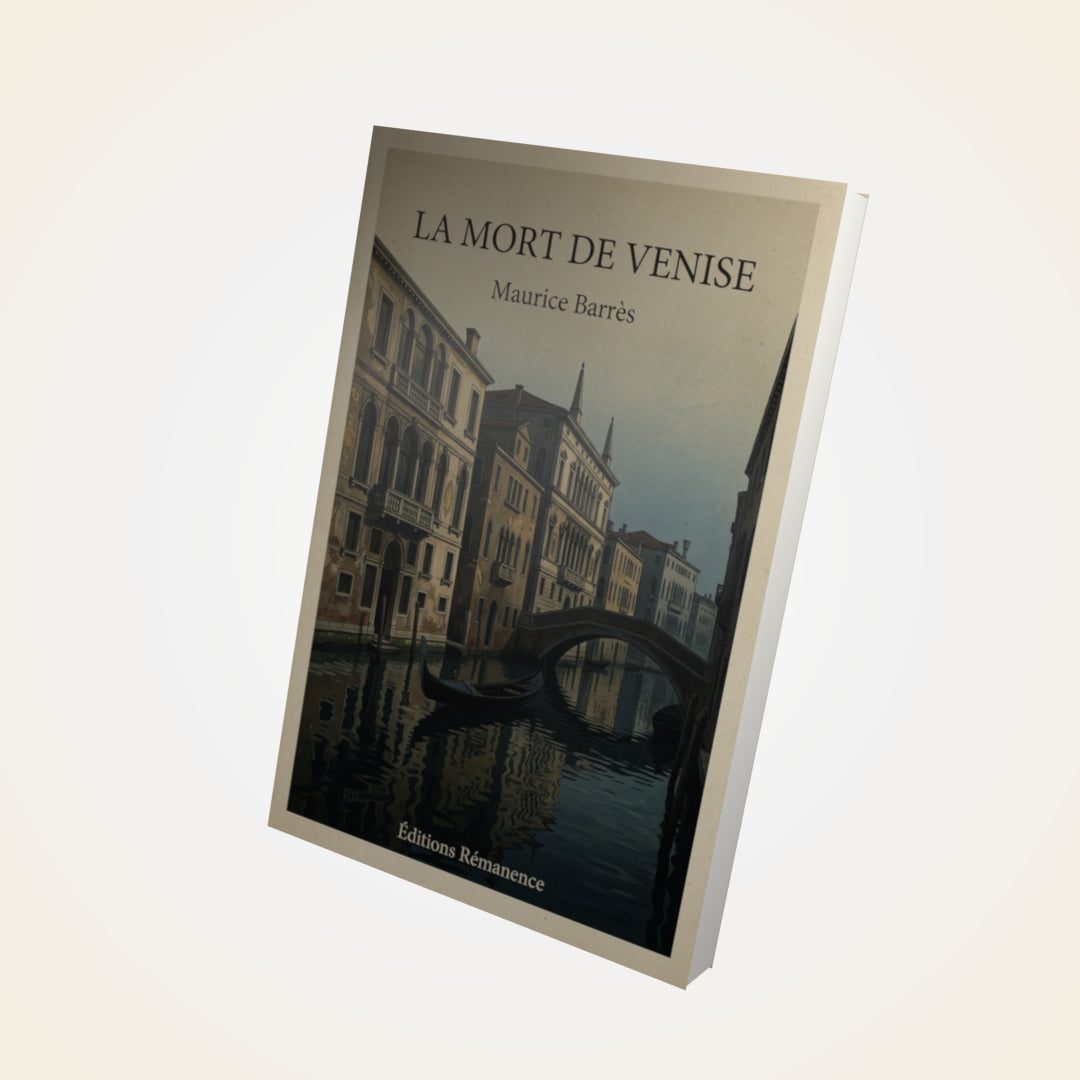 Livre La mort de Venise - Maurice Barrès - Couverture 3D