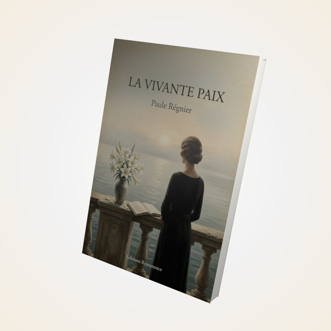 Livre La vivante paix - Paule Régnier - Couverture 3D