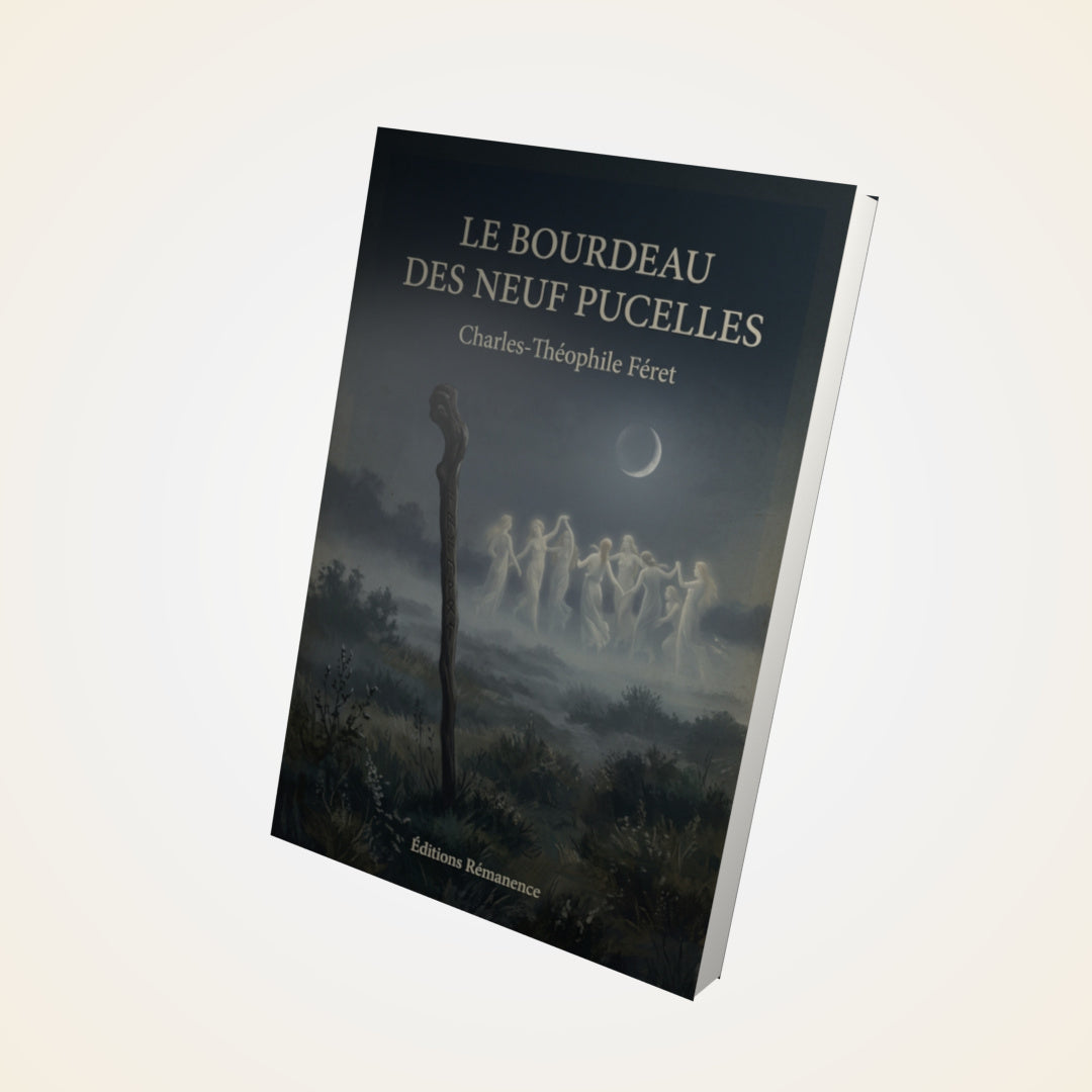 Livre Le Bourdeau des neuf pucelles - Charles-Théophile Féret - Couverture 3D