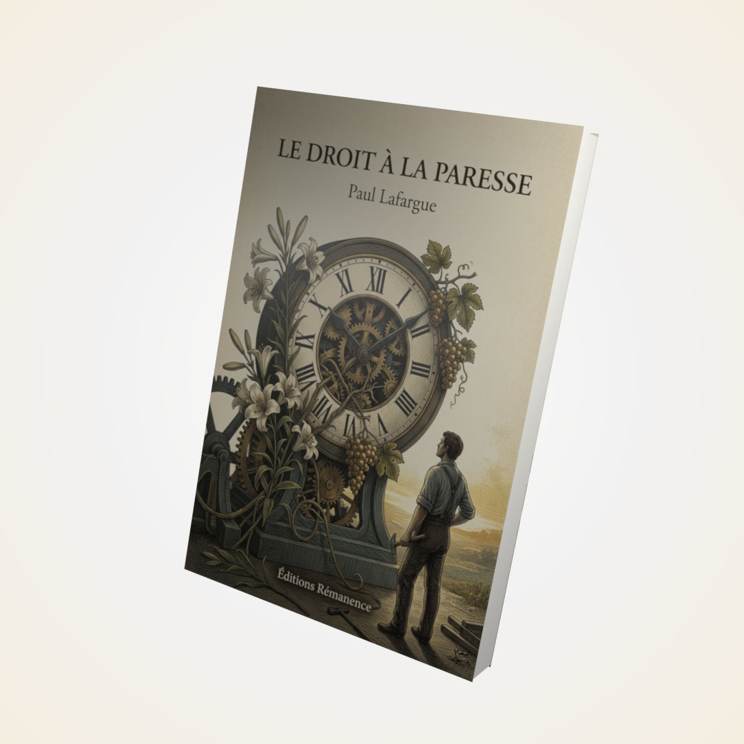 Livre Le droit à la paresse - Paul Lafargue - Couverture 3D