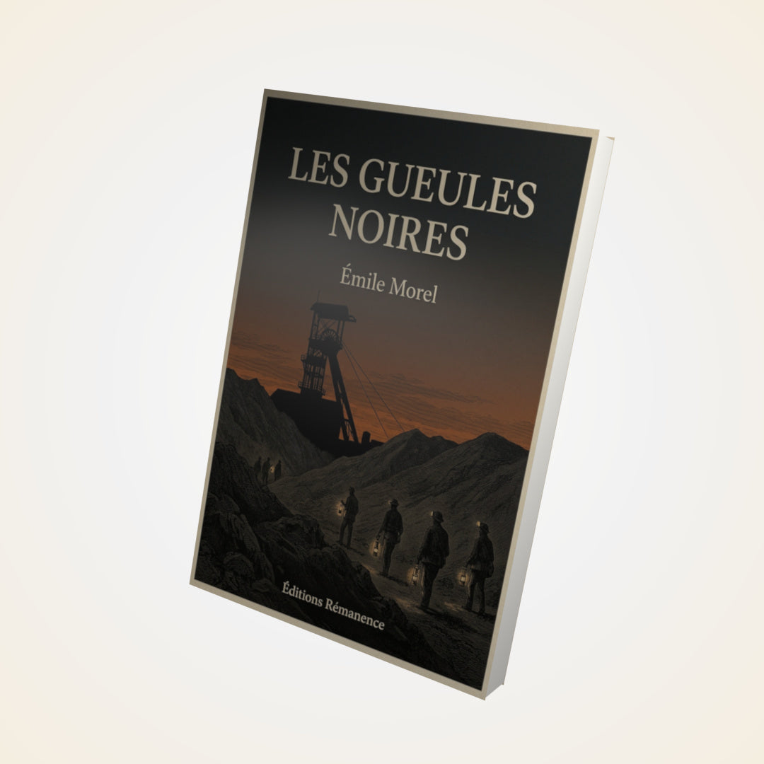 Livre Les Gueules Noires - Émile Morel - Couverture 3D