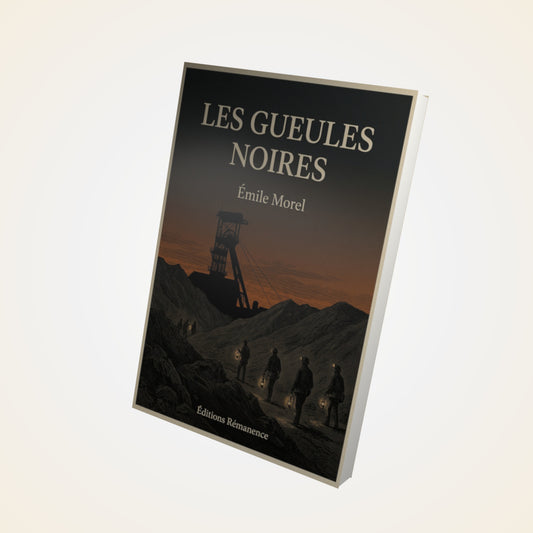 Livre Les Gueules Noires - Émile Morel - Couverture 3D