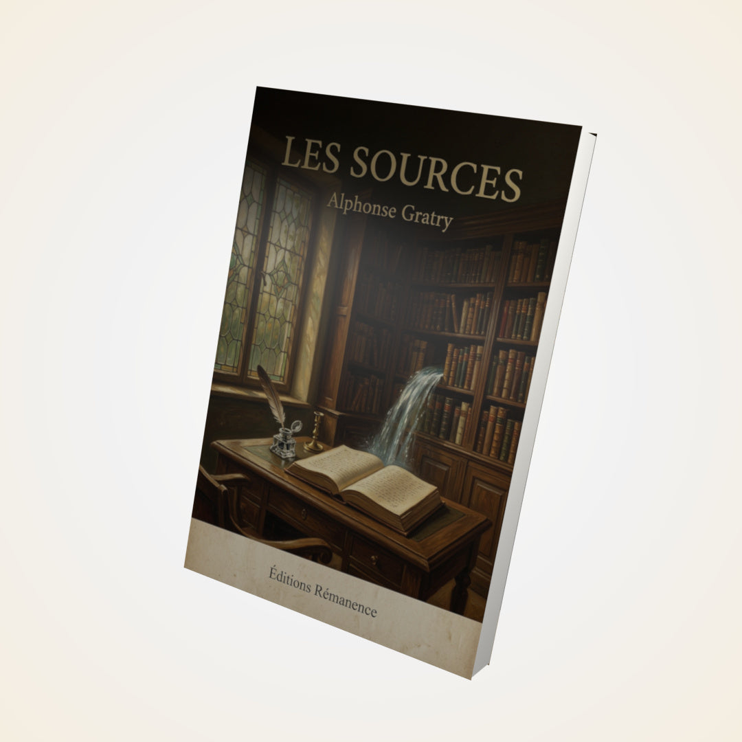 Livre Les Sources - Alphonse Gratry - Couverture 3D