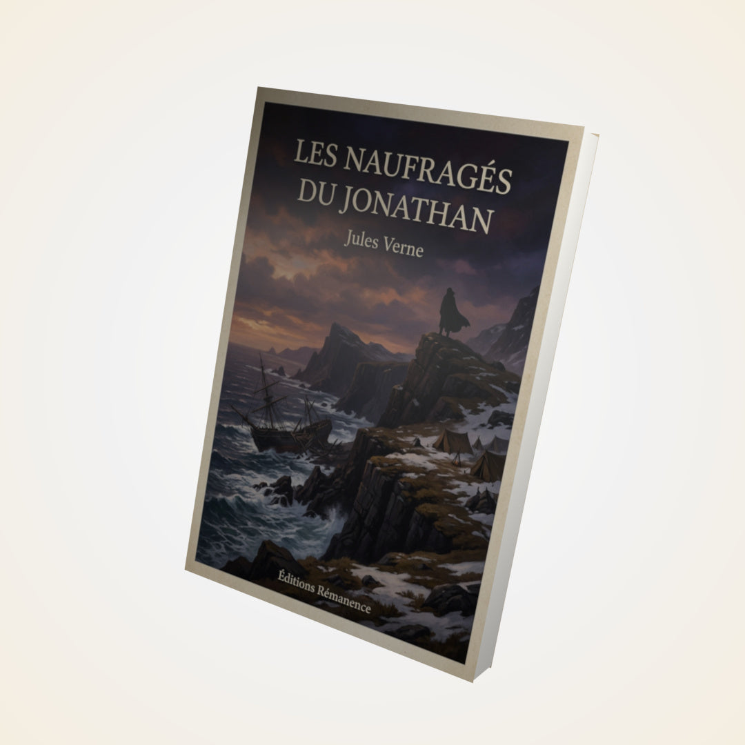 Livre Les naufragés du Jonathan - Jules Verne - Couverture 3D