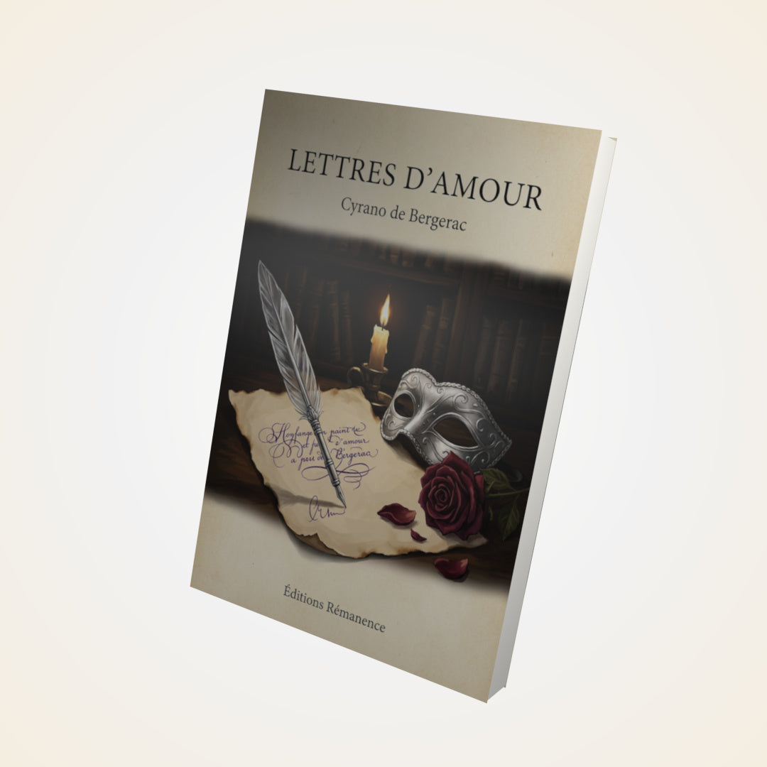 Livre Lettres d'amour - Cyrano de Bergerac - Couverture 3D