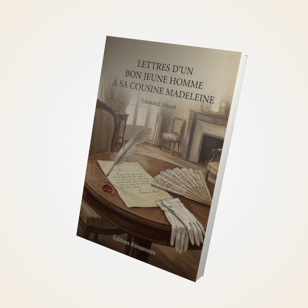 Livre Lettres d'un bon jeune homme à sa cousine Madeleine - Edmond About - Couverture 3D
