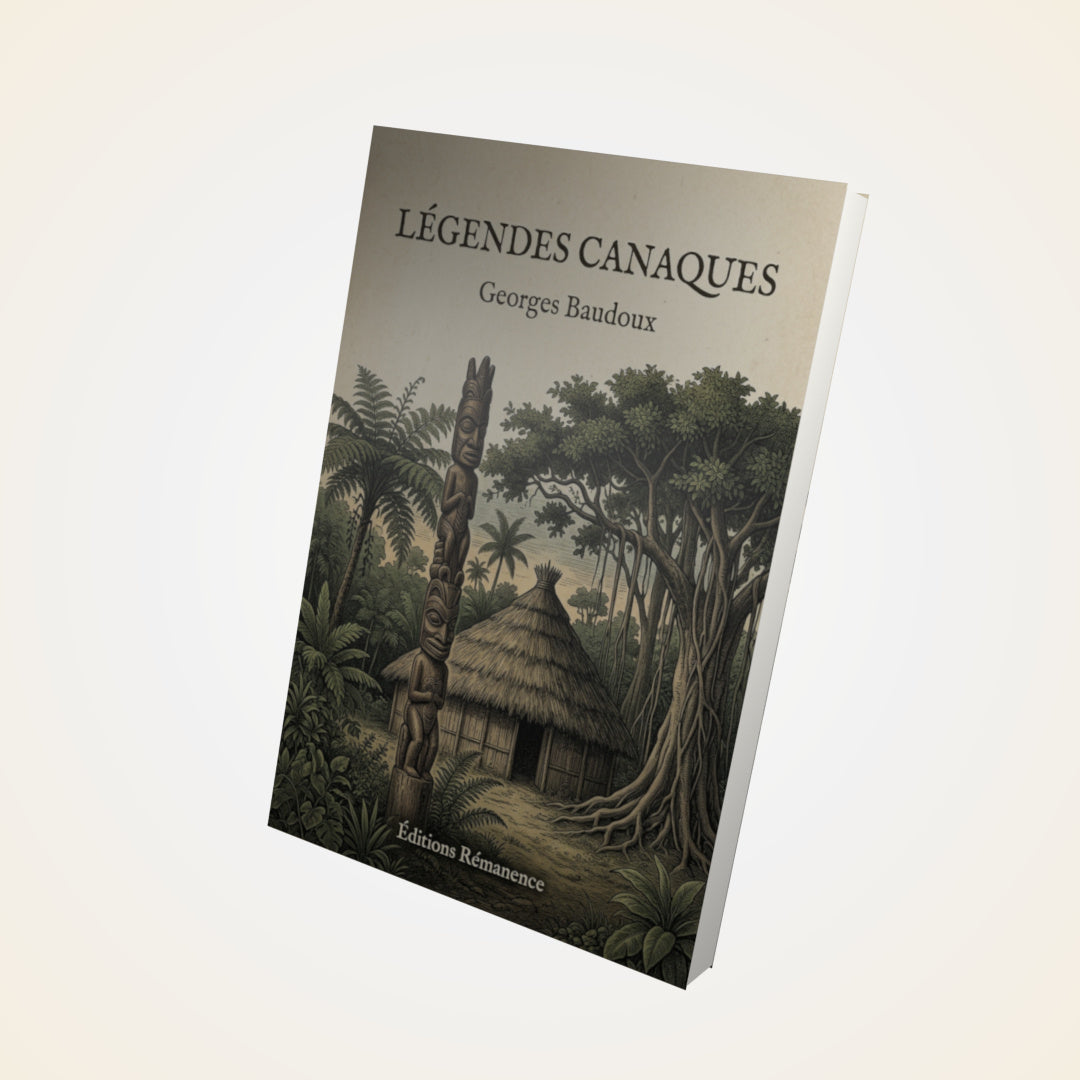 Livre Légendes canaques - Georges Baudoux - Couverture 3D