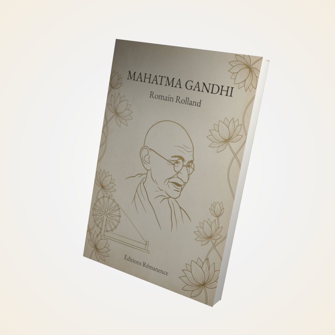 Livre Mahatma Gandhi - Romain Rolland - Couverture 3D