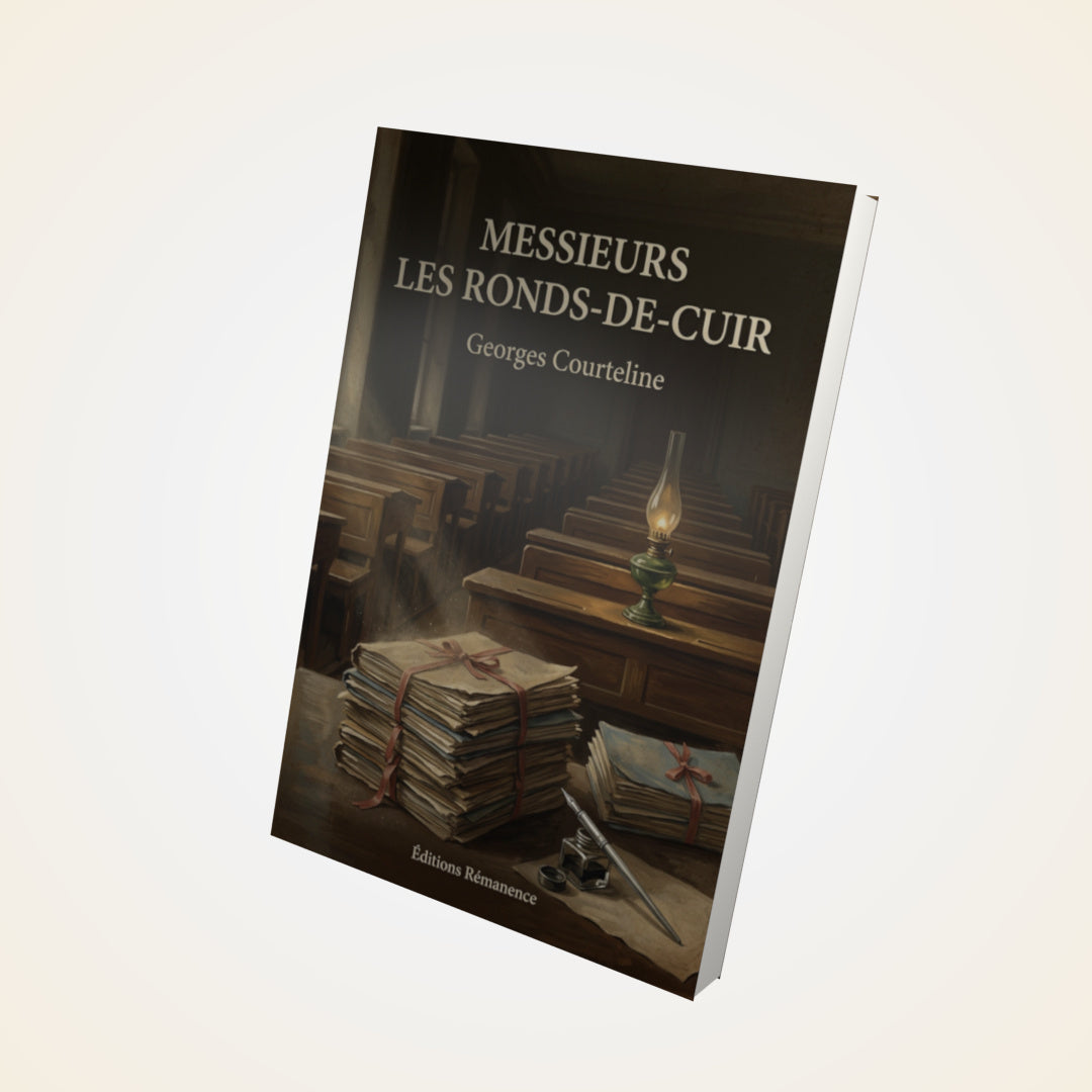 Livre Messieurs les ronds-de-cuir - Georges Courteline - Couverture 3D