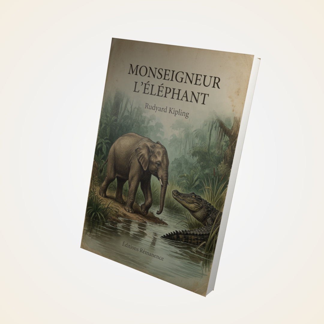 Livre Monseigneur l'Éléphant - Rudyard Kipling - Couverture 3D