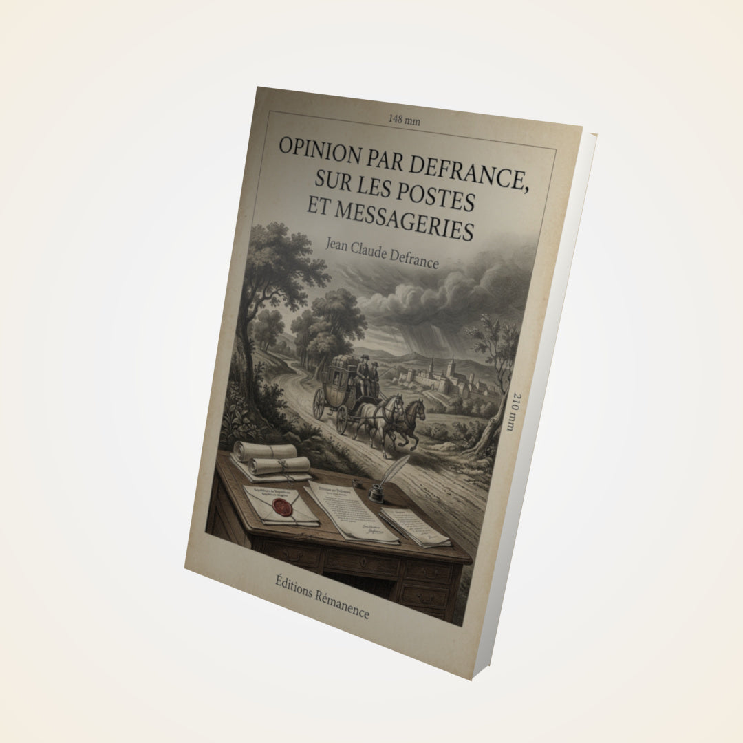 Livre Opinion par Defrance, sur les postes et messageries - Jean Claude Defrance - Couverture 3D