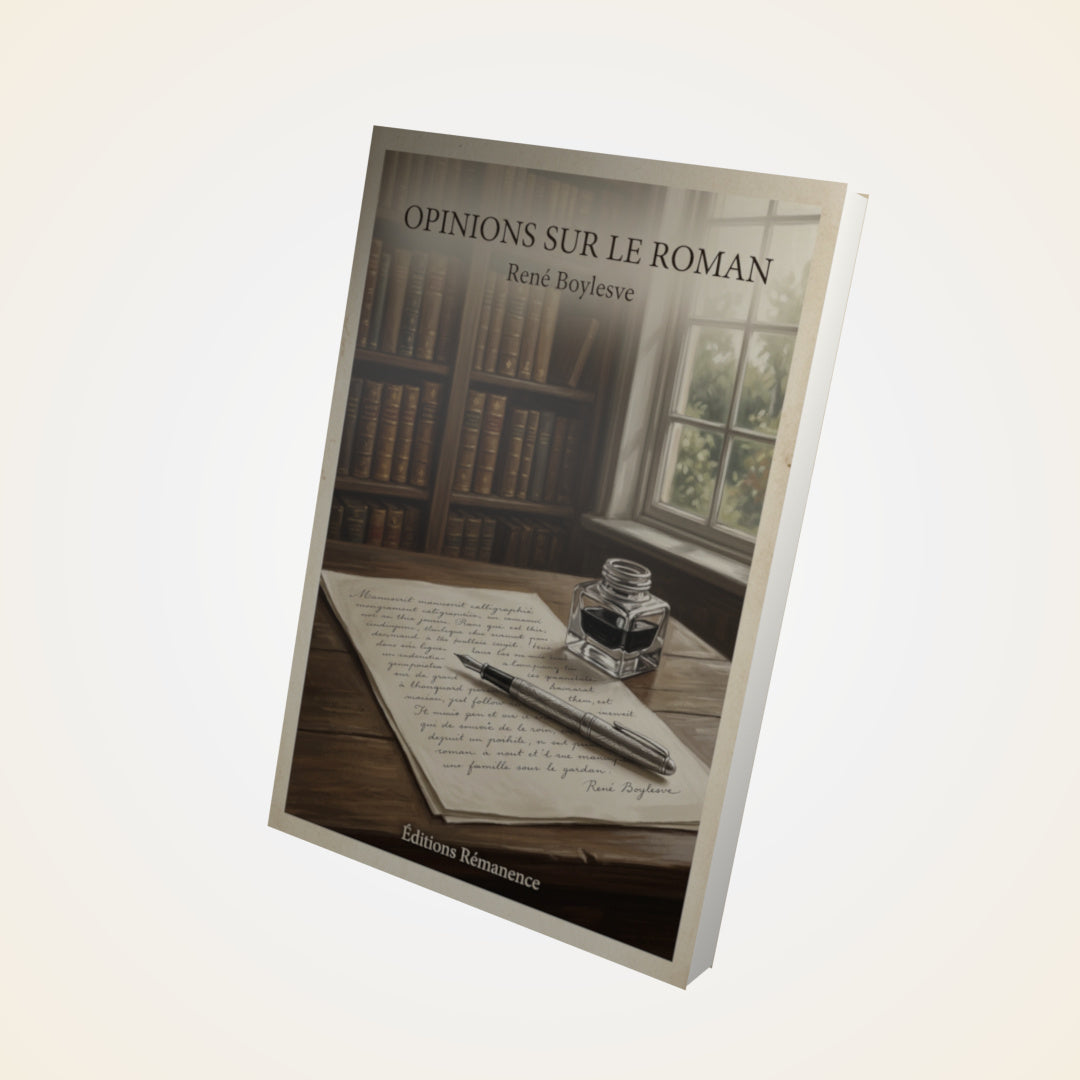 Livre Opinions sur le roman - René Boylesve - Couverture 3D