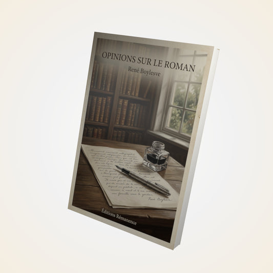 Livre Opinions sur le roman - René Boylesve - Couverture 3D
