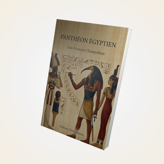 Livre Panthéon égyptien - Jean-François Champollion - Couverture 3D