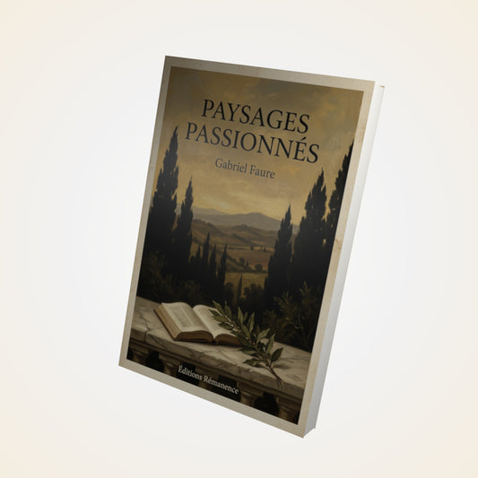 Livre Paysages Passionnés - Gabriel Faure - Couverture 3D