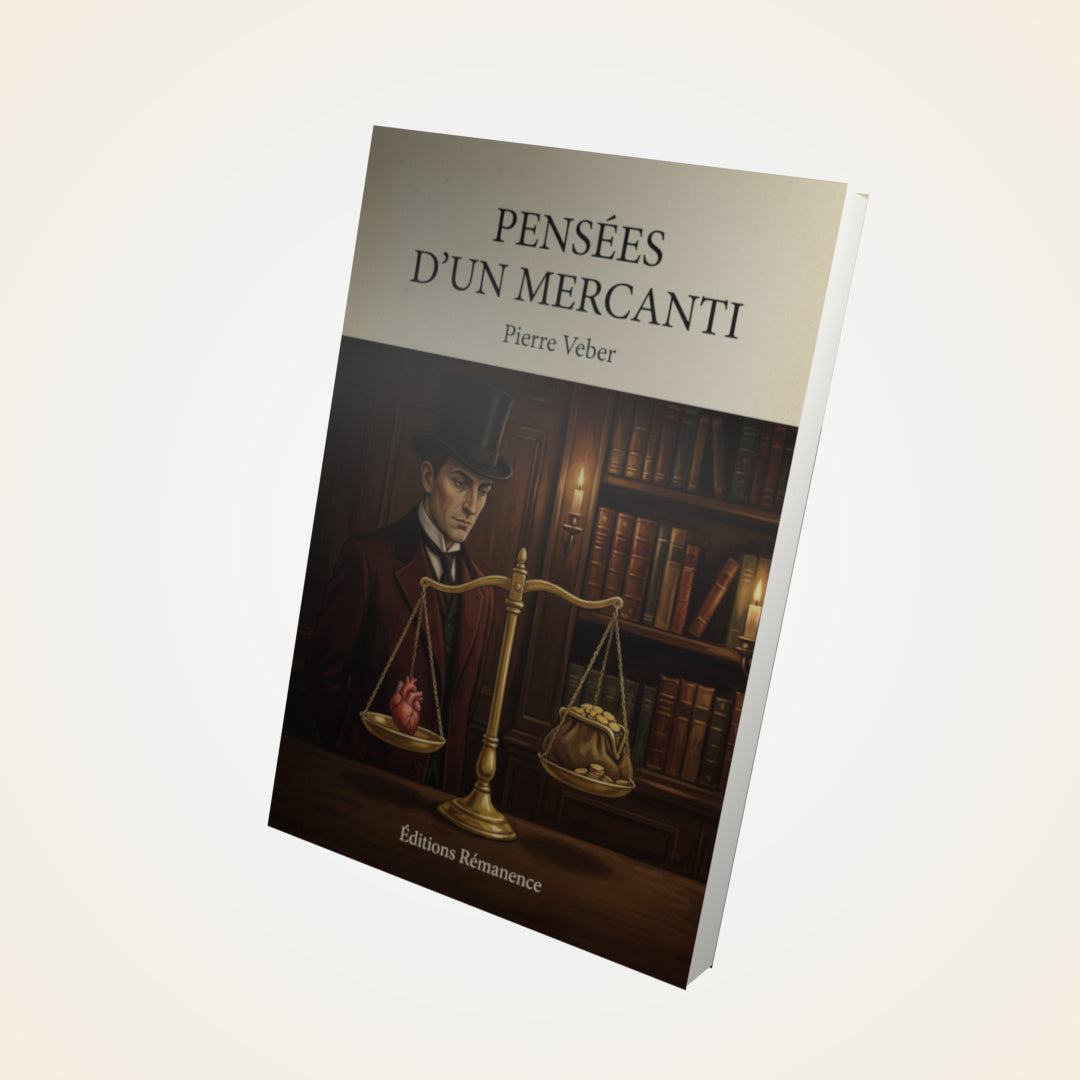 Livre Pensées d'un mercanti - Pierre Veber - Couverture 3D