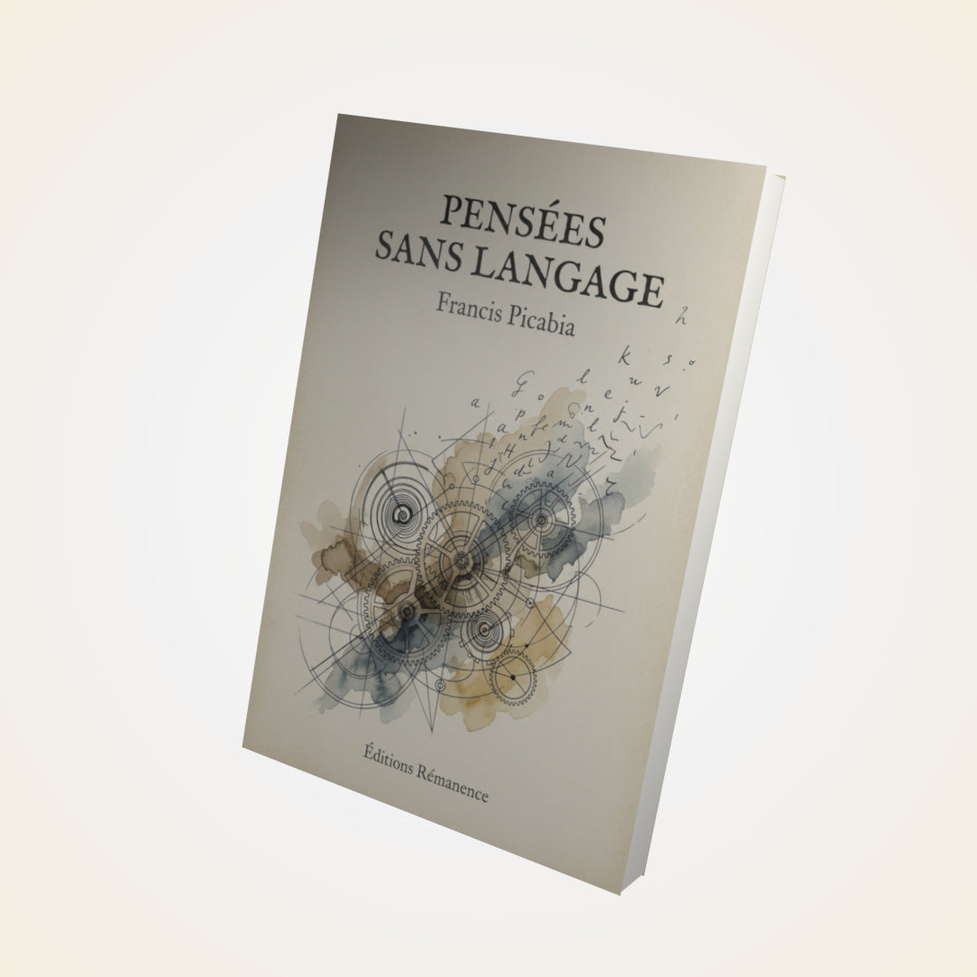 Livre Pensées sans langage - Francis Picabia - Couverture 3D