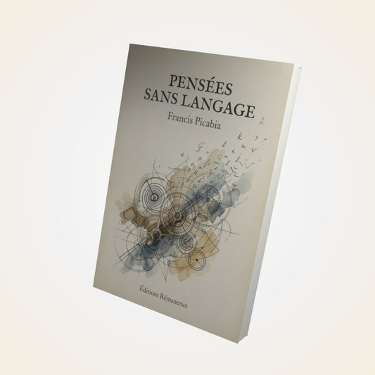 Livre Pensées sans langage - Francis Picabia - Couverture 3D