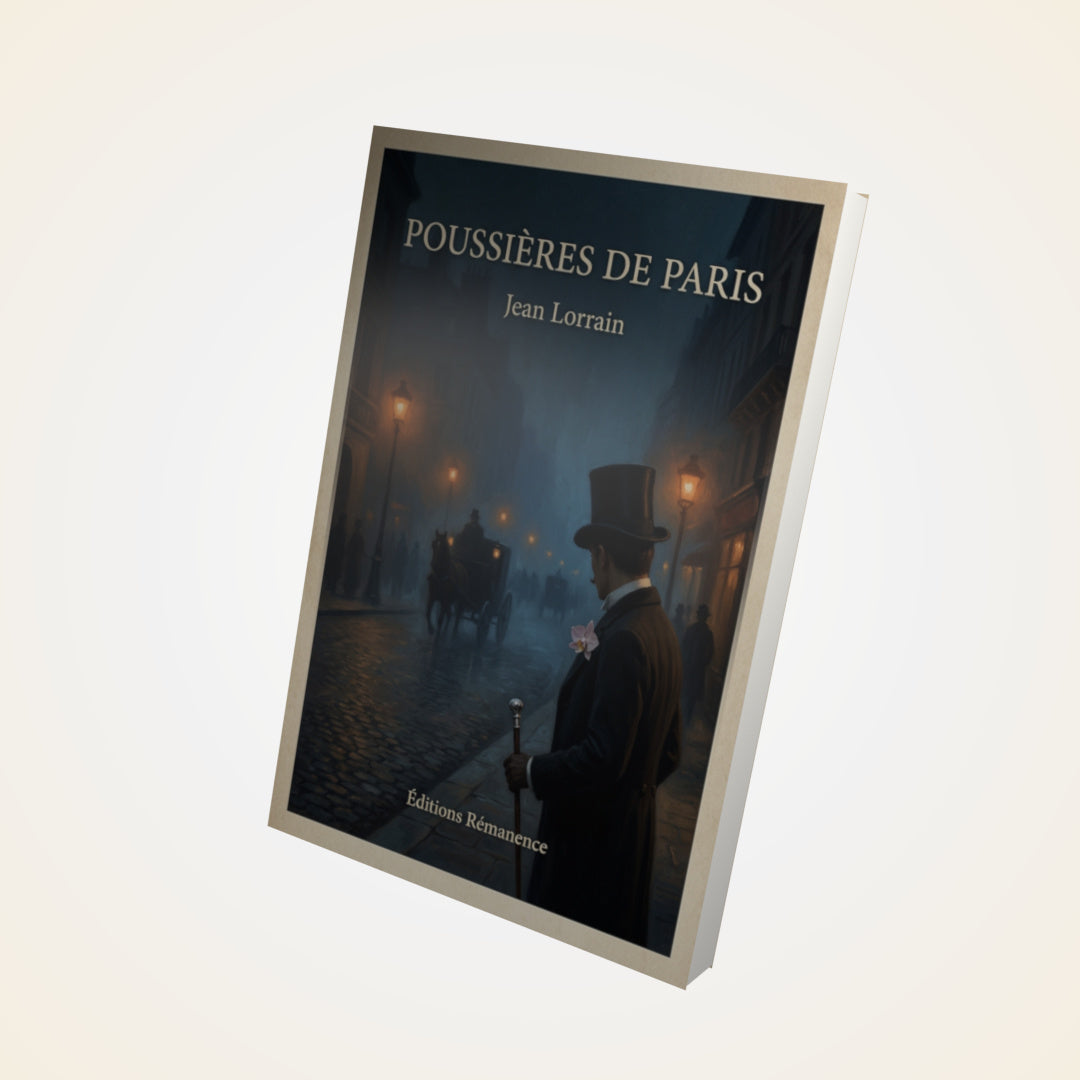 Livre Poussières de Paris - Jean Lorrain - Couverture 3D