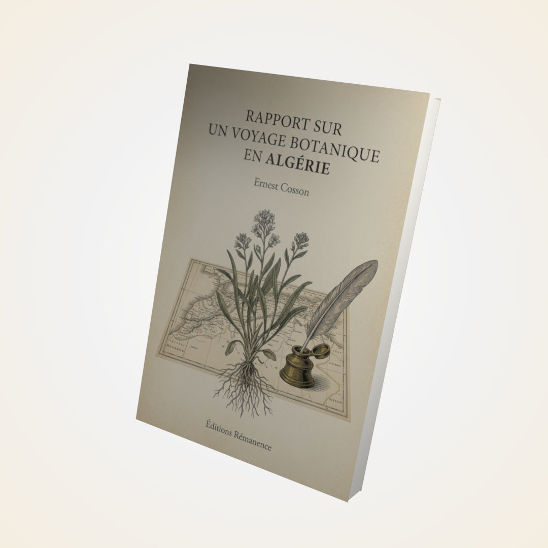 Livre Rapport sur un voyage botanique en Algérie - Ernest Cosson - Couverture 3D