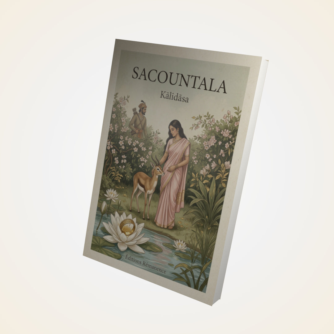 Livre Sacountala - Kālidāsa - Couverture 3D