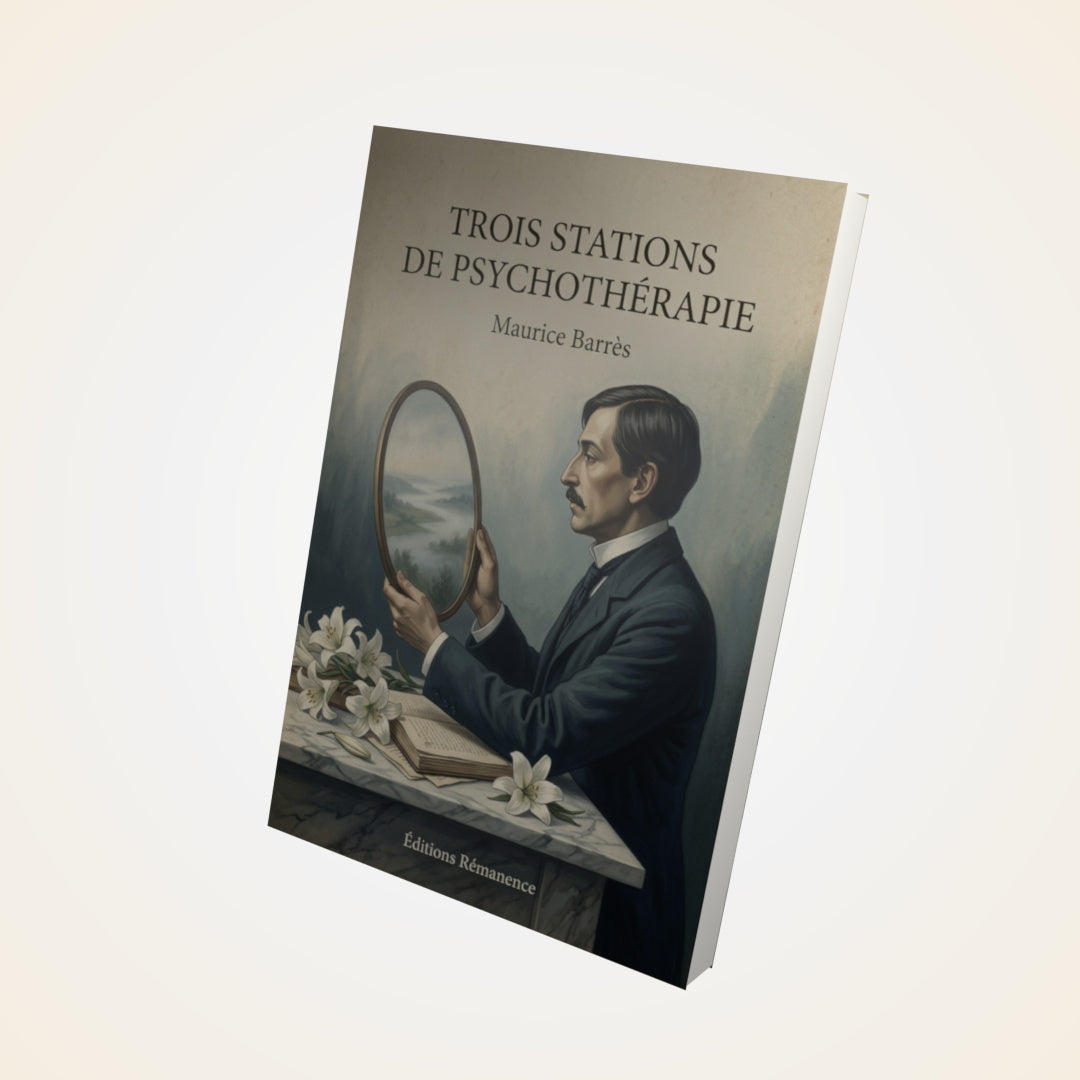 Livre Trois Stations de psychothérapie - Maurice Barrès - Couverture 3D