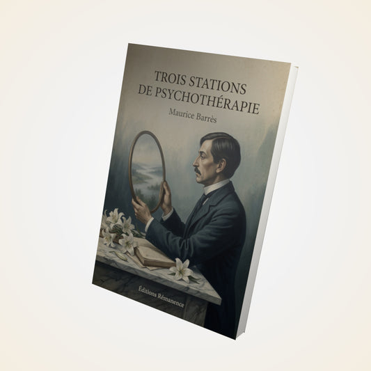 Livre Trois Stations de psychothérapie - Maurice Barrès - Couverture 3D