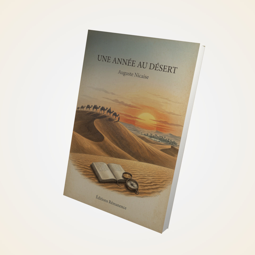 Livre Une année au désert - Auguste Nicaise - Couverture 3D