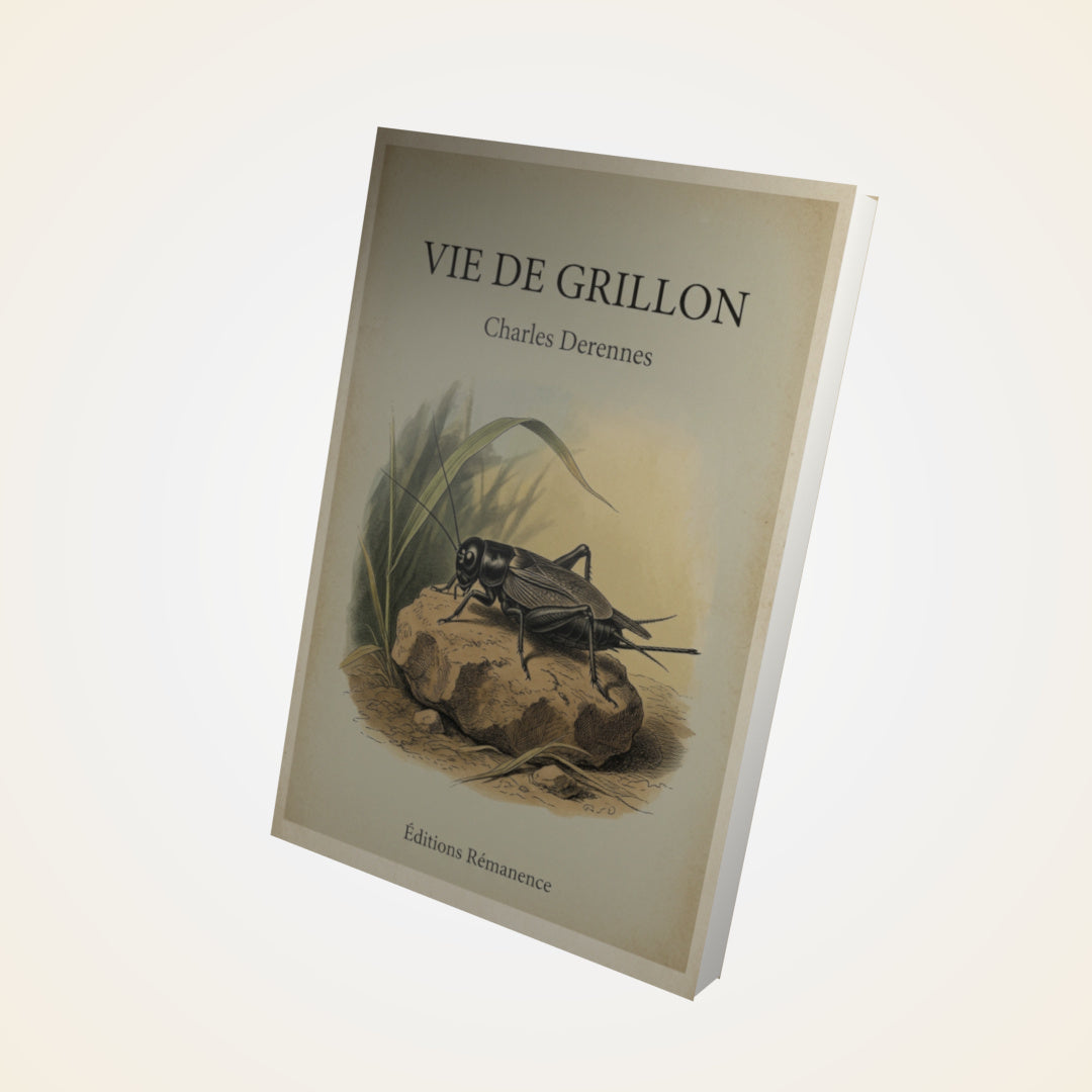 Livre Vie de Grillon - Charles Derennes - Couverture 3D