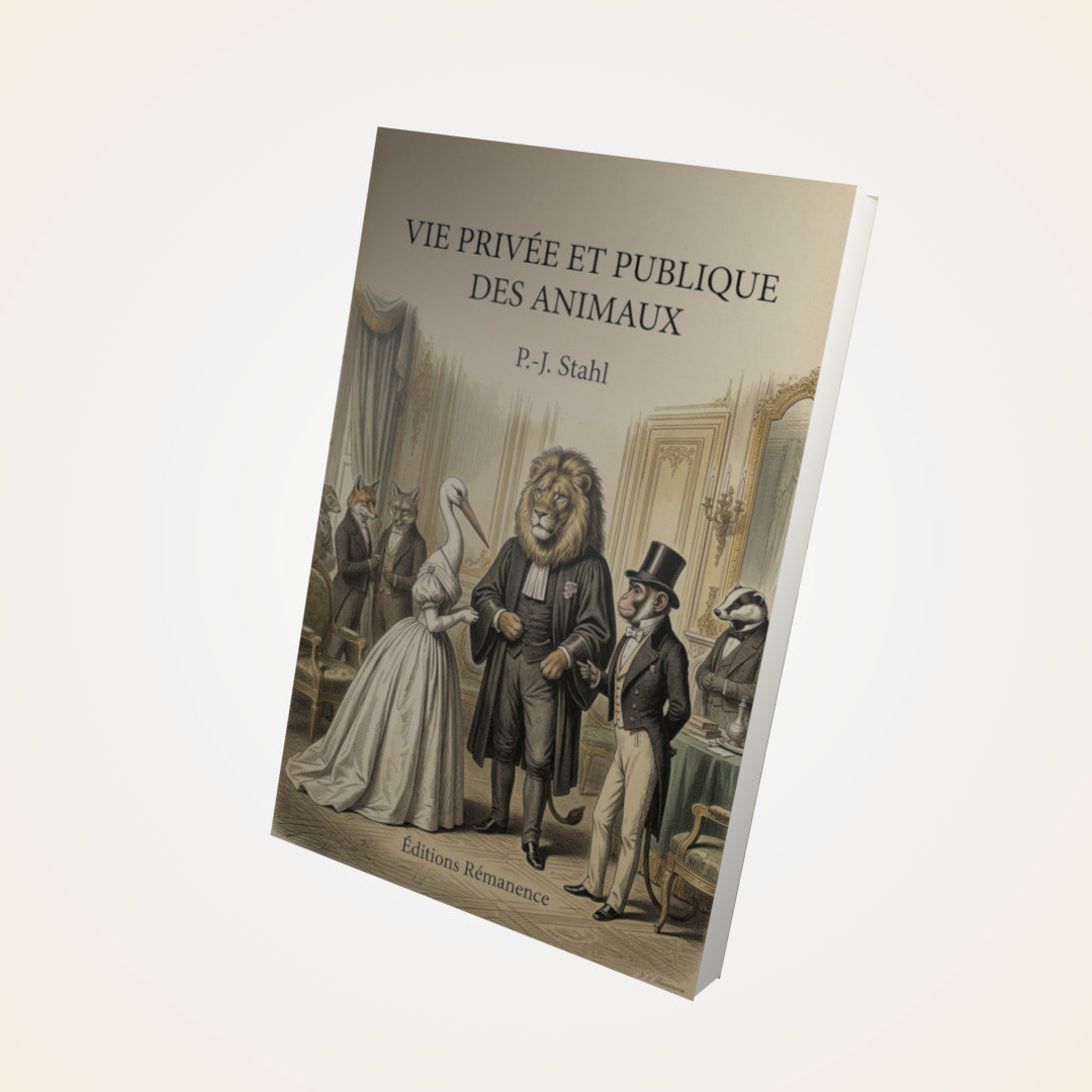 Livre Vie privée et publique des animaux - P.-J. Stahl - Couverture 3D