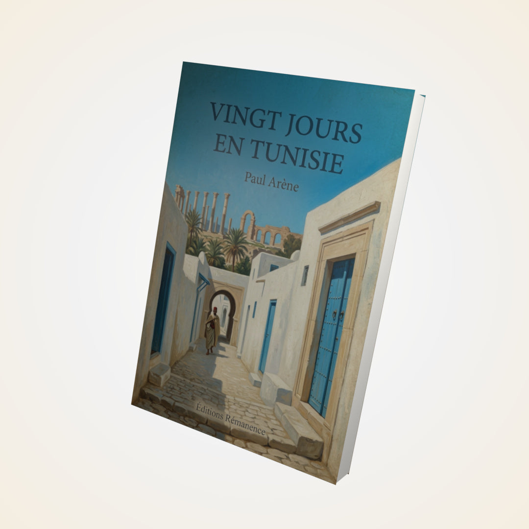 Livre Vingt jours en Tunisie - Paul Arène - Couverture 3D