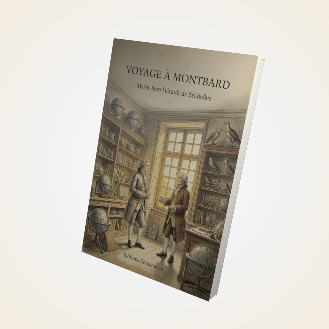 Livre Voyage à Montbard - Marie-Jean Hérault de Séchelles - Couverture 3D