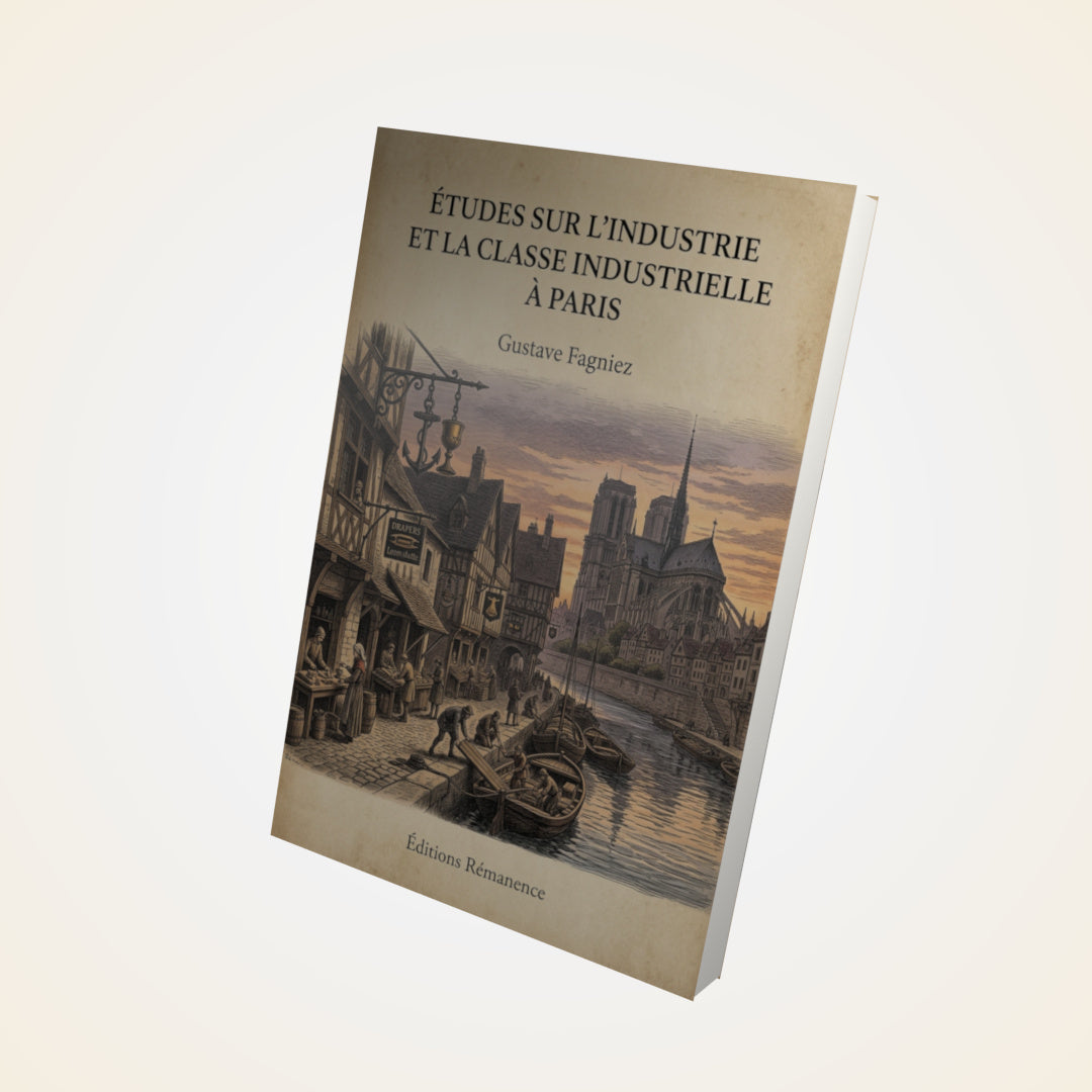 Livre Études sur l'industrie et la classe industrielle à Paris - Gustave Fagniez - Couverture 3D