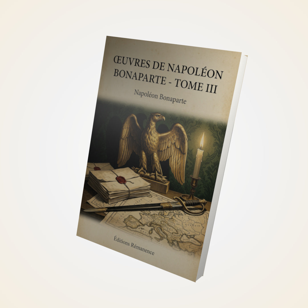 Livre Œuvres de Napoléon Bonaparte - Tome III - Napoléon Bonaparte - Couverture 3D