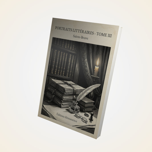 Livre Portraits littéraires - Tome III - Sainte-Beuve - Couverture 3D