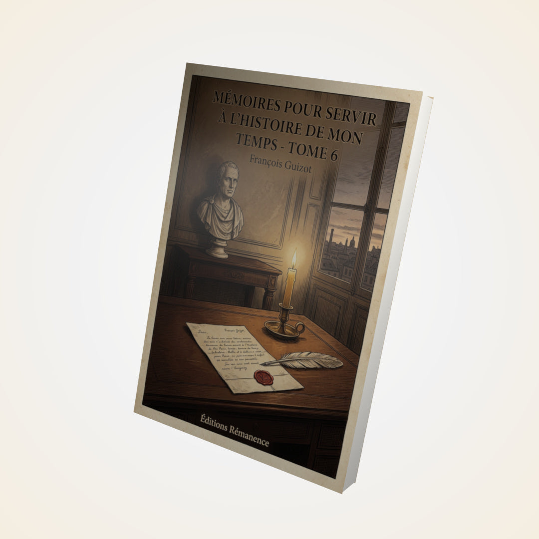 Livre Mémoires pour servir à l'Histoire de mon temps - Tome 6 - François Guizot - Couverture 3D