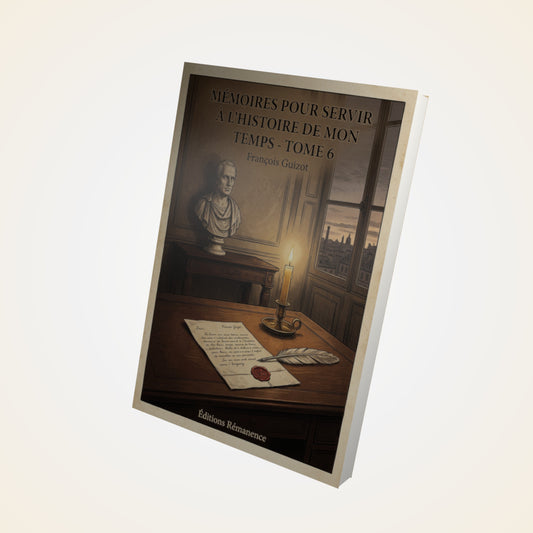 Livre Mémoires pour servir à l'Histoire de mon temps - Tome 6 - François Guizot - Couverture 3D