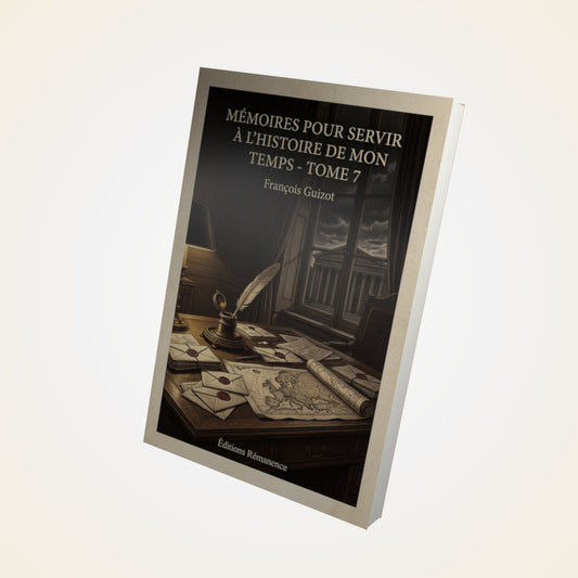 Livre Mémoires pour servir à l'Histoire de mon temps - Tome 7 - François Guizot - Couverture 3D
