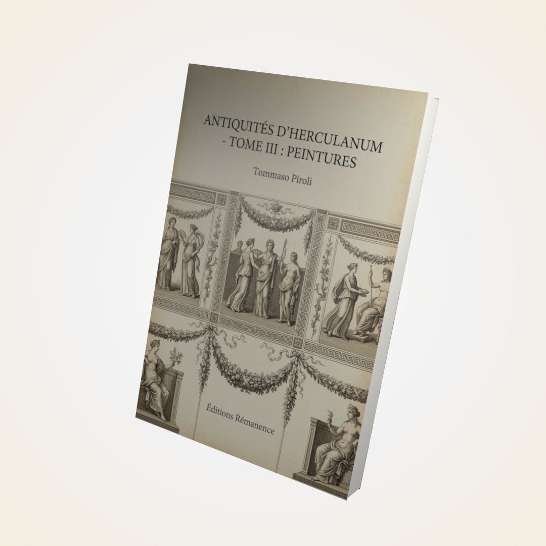 Livre Antiquités d'Herculanum - Tome III : Peintures - Tommaso Piroli - Couverture 3D
