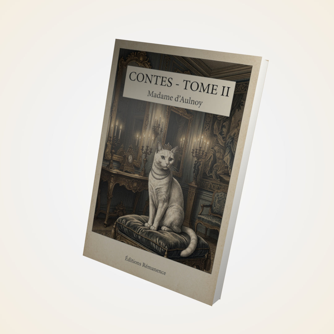 Livre Contes - Tome II - Madame d'Aulnoy - Couverture 3D