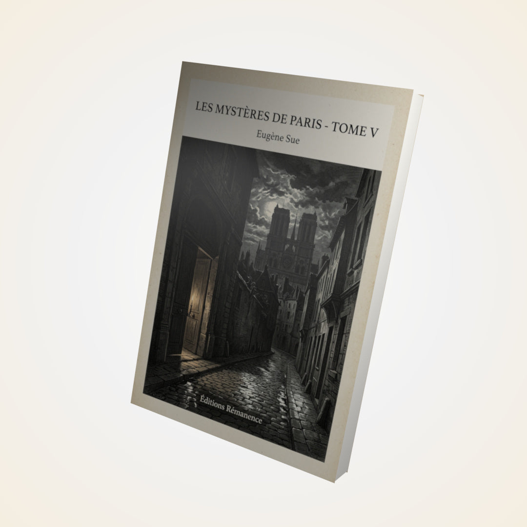 Livre Les mystères de Paris - Tome V - Eugène Sue - Couverture 3D