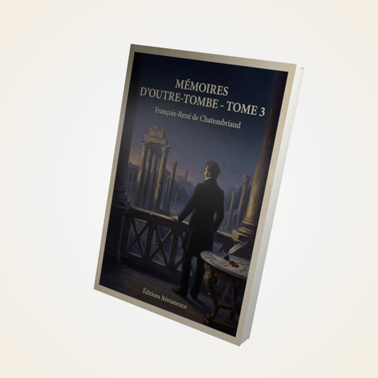 Livre Mémoires d'Outre-Tombe - Tome 3 - François-René de Chateaubriand - Couverture 3D
